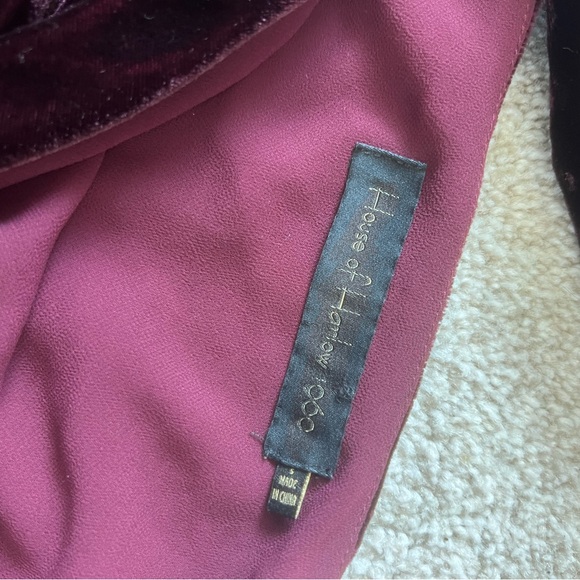 House of Harlow 1960 x Revolve Morana velvet one sleeve dress - Picture 7 of 8